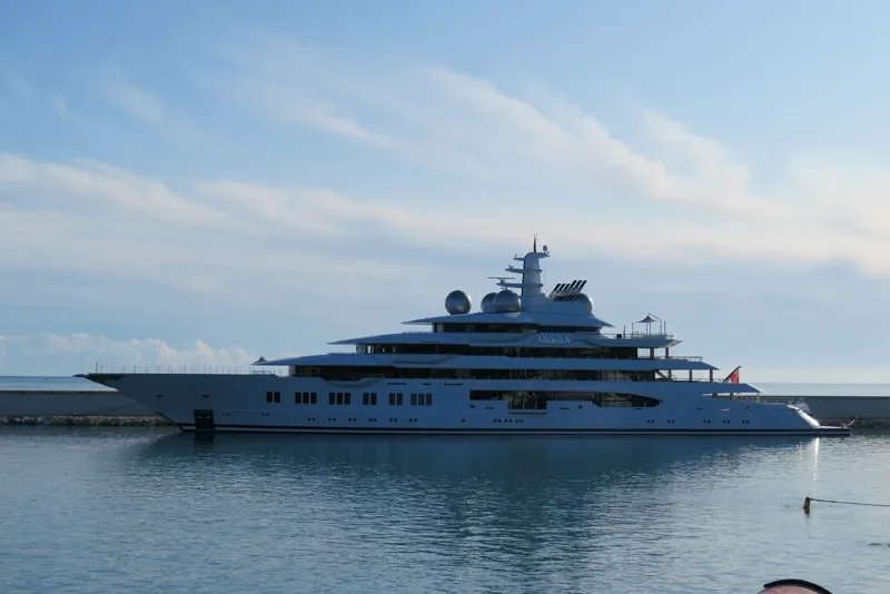 A superyacht