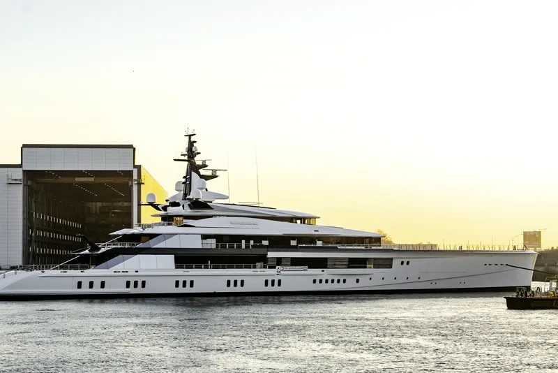 The superyacht Bravo Eugenia